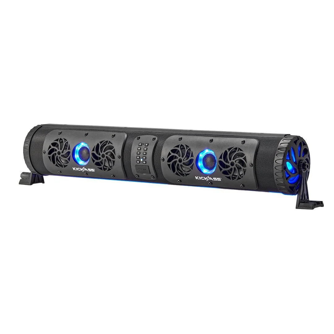 KickAss 120" Portable AirScreen Bundle with 12V Bluetooth Soundbar and Smart Projector - Image 3