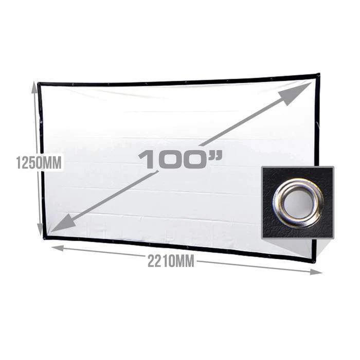 KickAss 12V FHD Outdoor Cinema Smart Projector Bundle with 100" Projector Screen and Tripod - Image 3