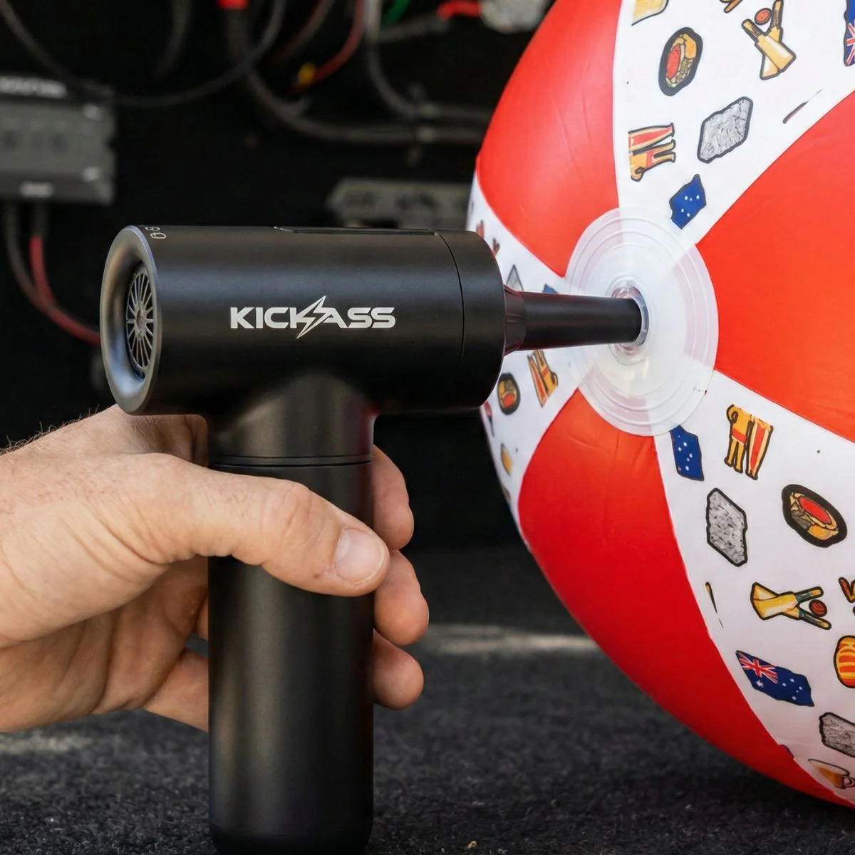 KickAss 4-in-1 Portable Vacuum Cleaner, Blower, Inflator & Deflator for Cars & Tents - Image 4