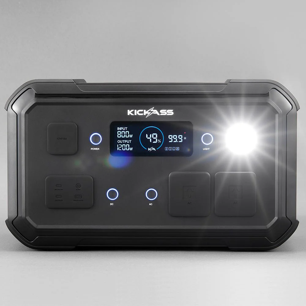 Kickass Kickcharge 1200 LiFePO4 Power Station MKII - 1120Wh, 87.5Ah @ 12.8V - Image 4